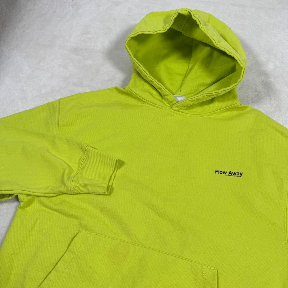Kids Zara Neon Yellow Flow Away Hoodie Sweatshirt Size 11-12 Years Streetwear